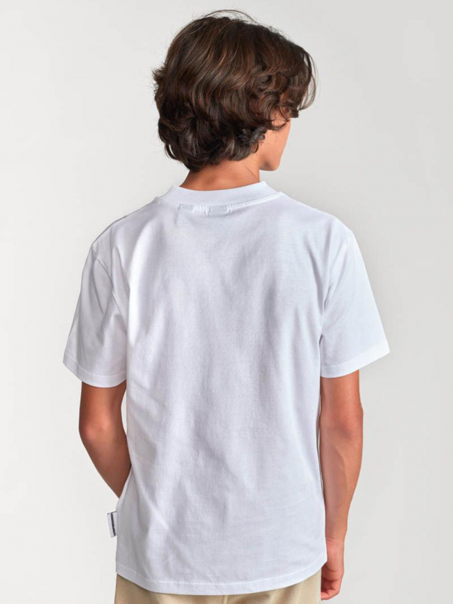 T-shirt jakebo imprimé blanc garçon - Le Temps Des Cerises