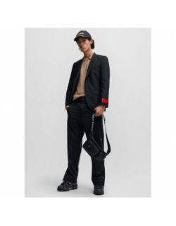 Pull col zippé sastor beige homme - Hugo