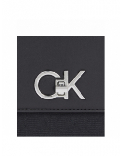 Sac bandoulière re-lock double guset noir femme - Calvin Klein