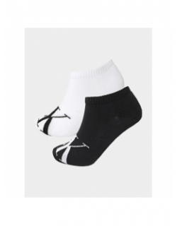 2 paires de chaussettes sneaker blanc noir homme - Calvin Klein Jeans