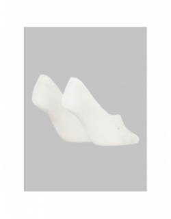 2 paires de chaussettes footie high cut blanc femme - Calvin Klein