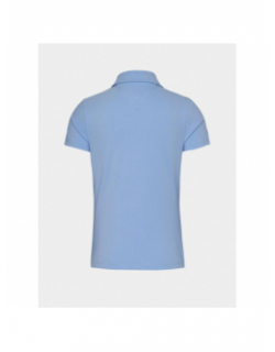 Polo slim essential logo bleu femme - Tommy Jeans
