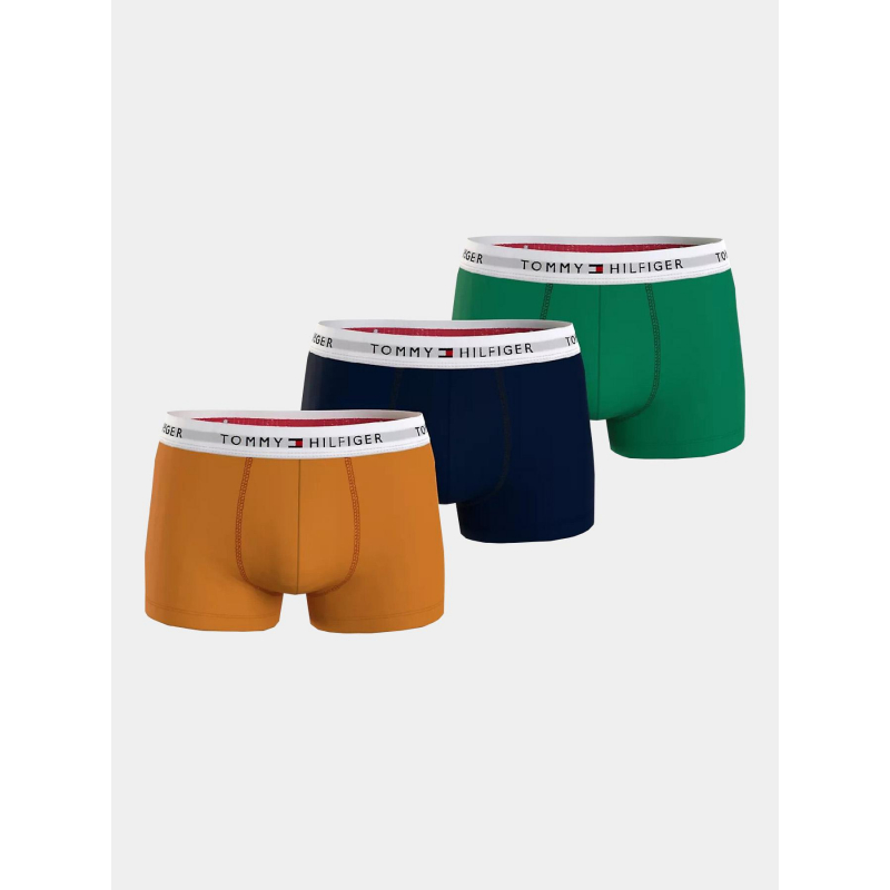 Pack 3 boxers signature vert noir orange homme - Tommy Hilfiger