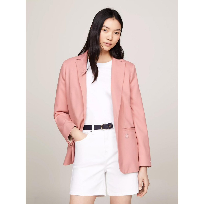 Veste blazer core regular rose femme - Tommy Hilfiger