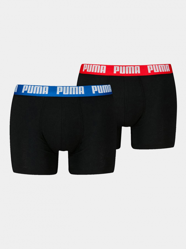 Pack 2 boxers everyday basic noir bleu rouge homme - Puma