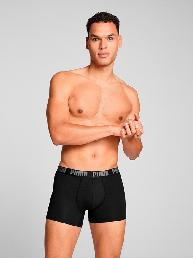 Pack 2 boxers everyday basic gris nois homme - Puma