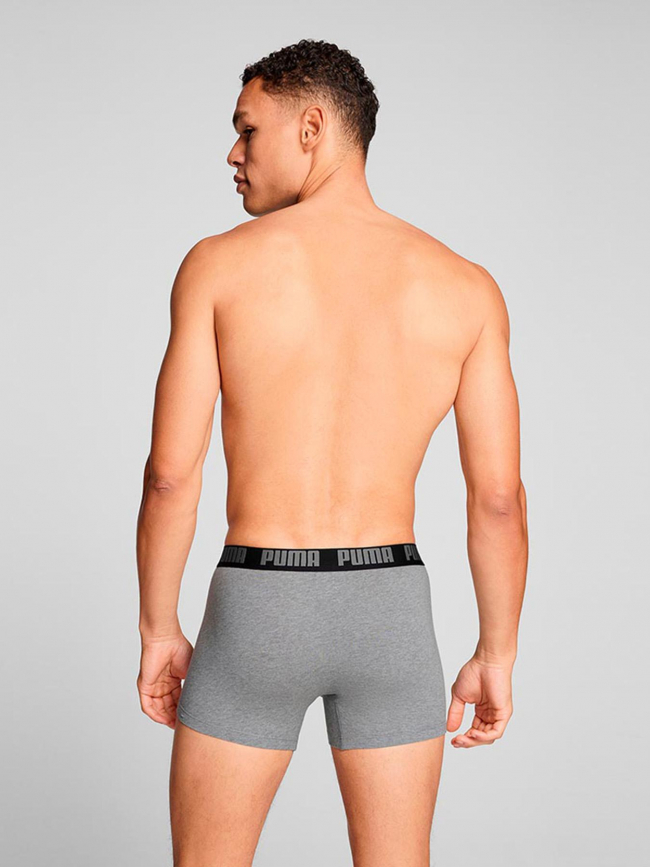 Pack 2 boxers everyday basic gris nois homme - Puma