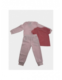 Coffret ensemble t-shirt jogging sweat rose bébé - Boss
