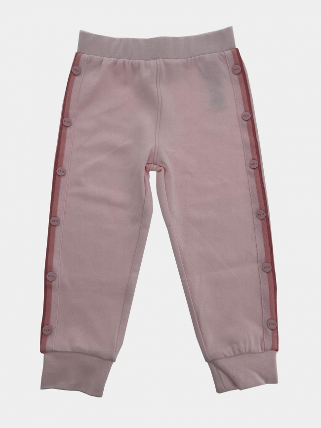 Coffret ensemble t-shirt jogging sweat rose bébé - Boss