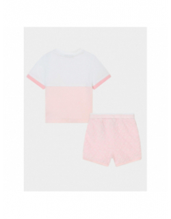 Ensemble t-shirt short rose bébé - Boss