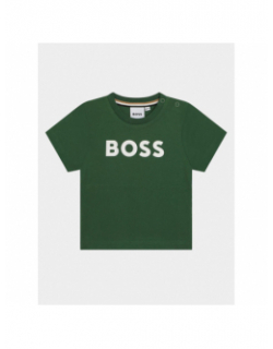 T-shirt à pressions logo 2-3 ans fougere vert garçon - Boss