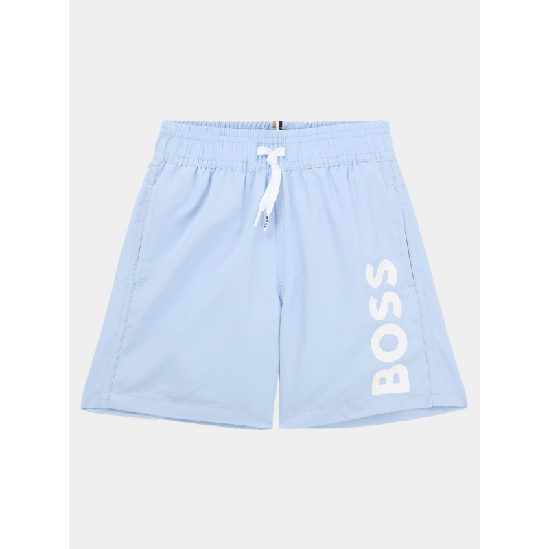Short de bain surfer oxford bleu garçon - Boss
