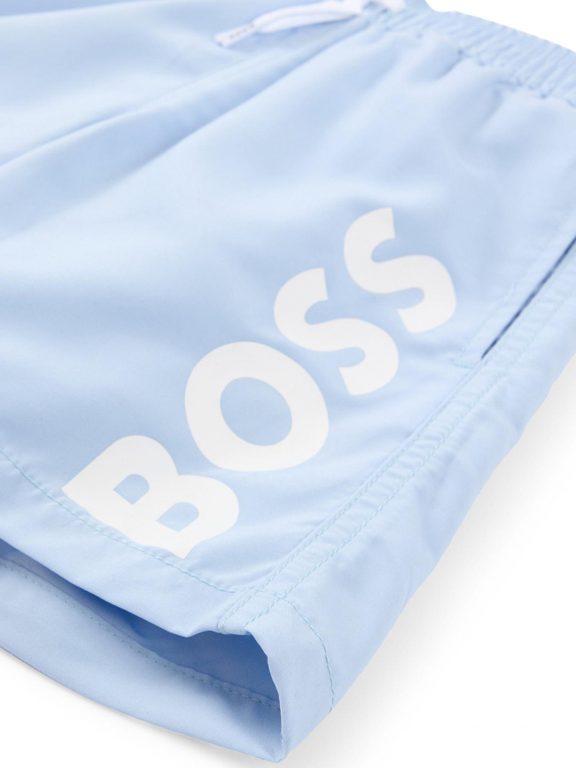 Short de bain surfer oxford bleu garçon - Boss