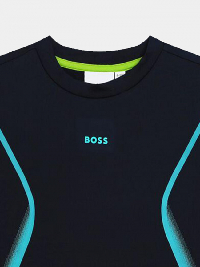 T-shirt stretch 14-16 ans cargot bleu garçon - Boss