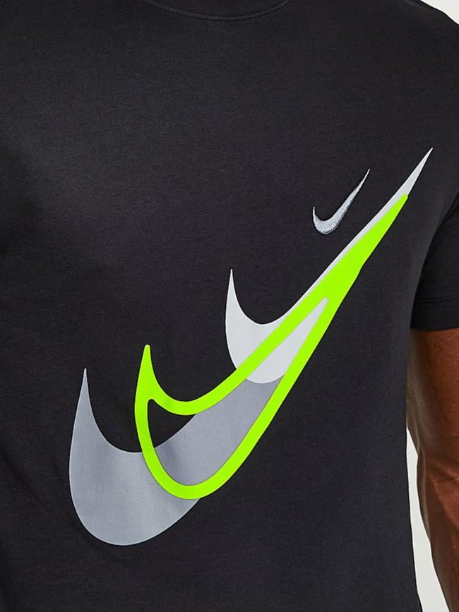 T-shirt nsw si double logo fluo noir homme - Nike