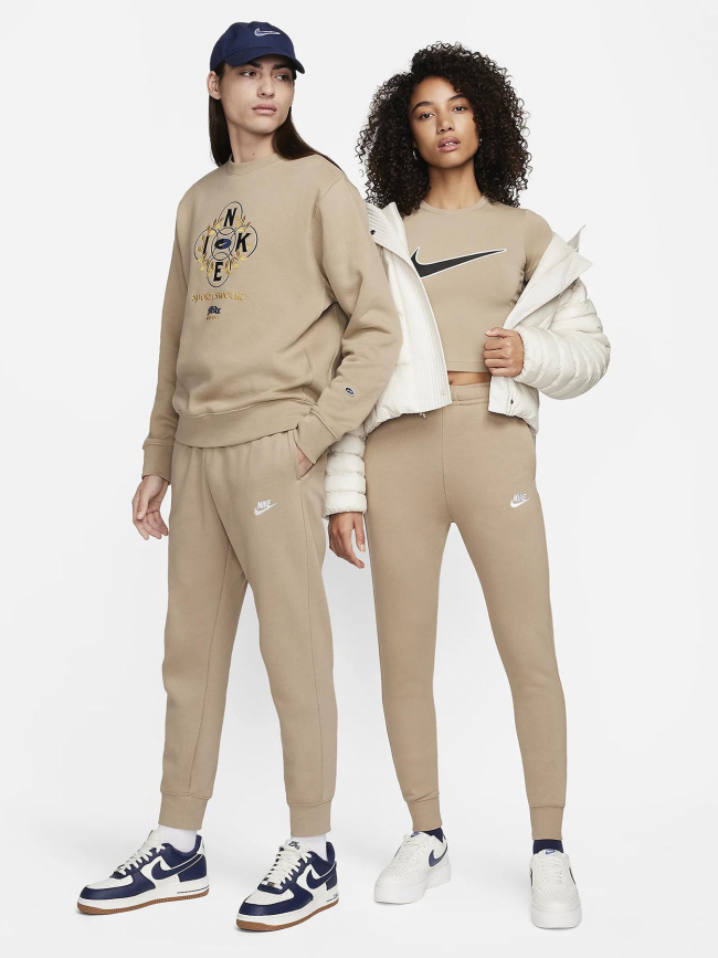 Jogging sportswear club beige kaki - Nike
