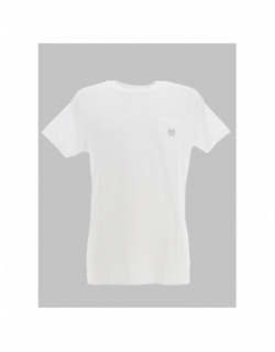 T-shirt manches courtes basito blanc homme - Deeluxe