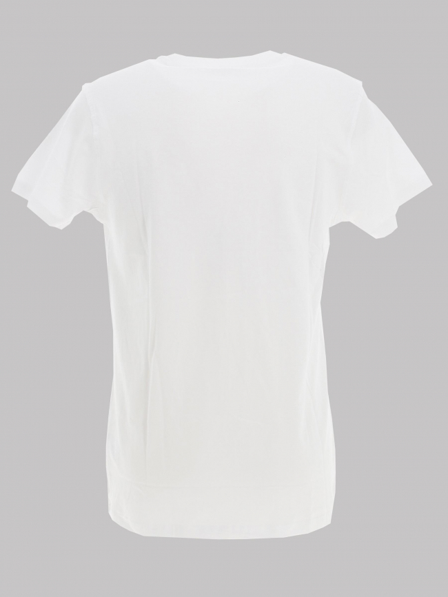 T-shirt manches courtes basito blanc homme - Deeluxe