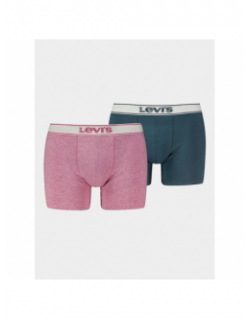 Pack de 2 boxers vintages heather rose et gris homme - Levis