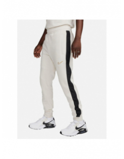 Jogging sportswear swoosh beige noir homme - Nike