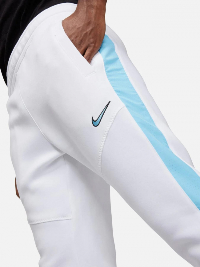 Jogging sportswear swoosh blanc bleu homme - Nike