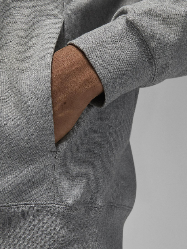 Sweat à capuche jordan logo brodé gris homme - Nike