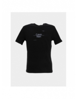 T-shirt optic line logo noir homme - Calvin Klein
