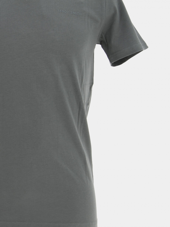 T-shirt col v tawax 2 kaki homme - Teddy Smith