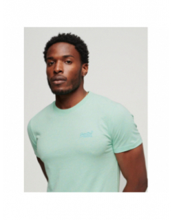 T-shirt essential logo vert clair homme - Superdry