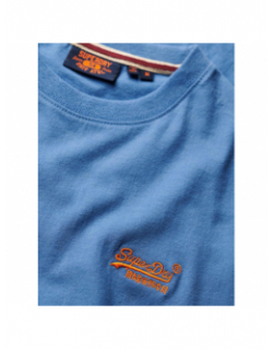 T-shirt essential logo bleu homme - Superdry