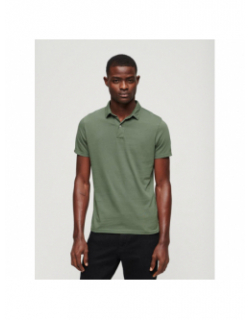 Polo uni jersey vert homme - Superdry