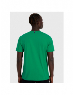 T-shirt uni logo essential vert homme - Le Coq Sportif