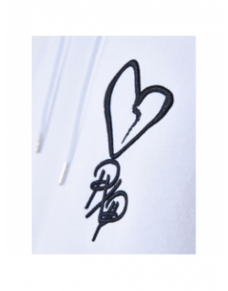 Sweat à capuche coeur logo blanc homme - Project x Paris