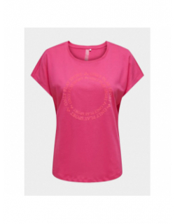 T-shirt de sport play juf life loose rose femme - Only Play