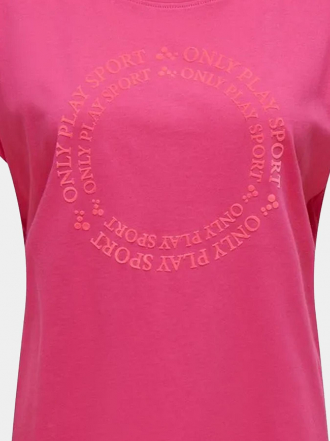 T-shirt de sport play juf life loose rose femme - Only Play