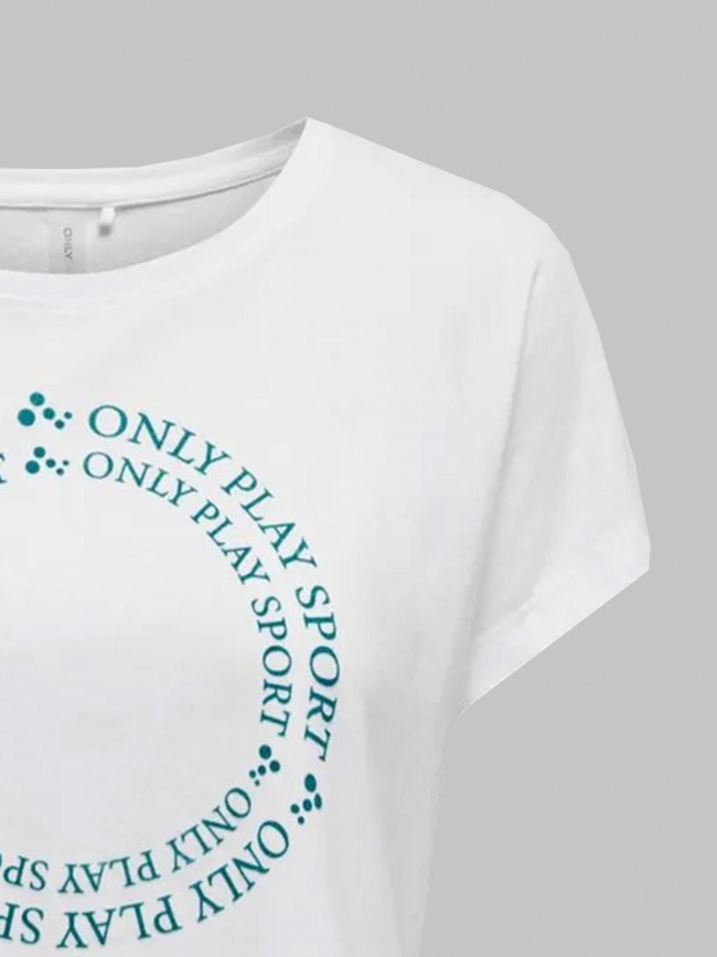T-shirt de sport play juf life loose blanc femme - Only Play