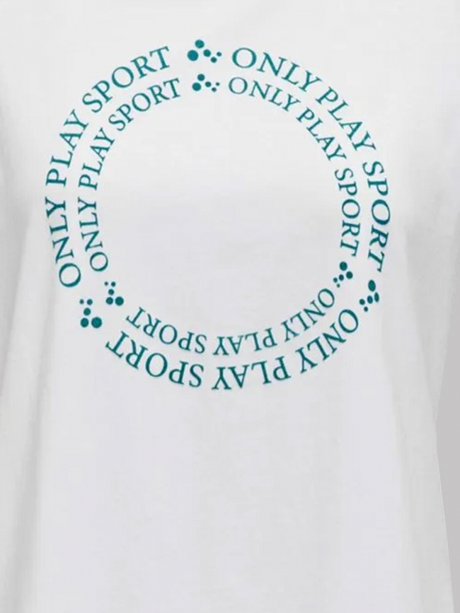 T-shirt de sport play juf life loose blanc femme - Only Play