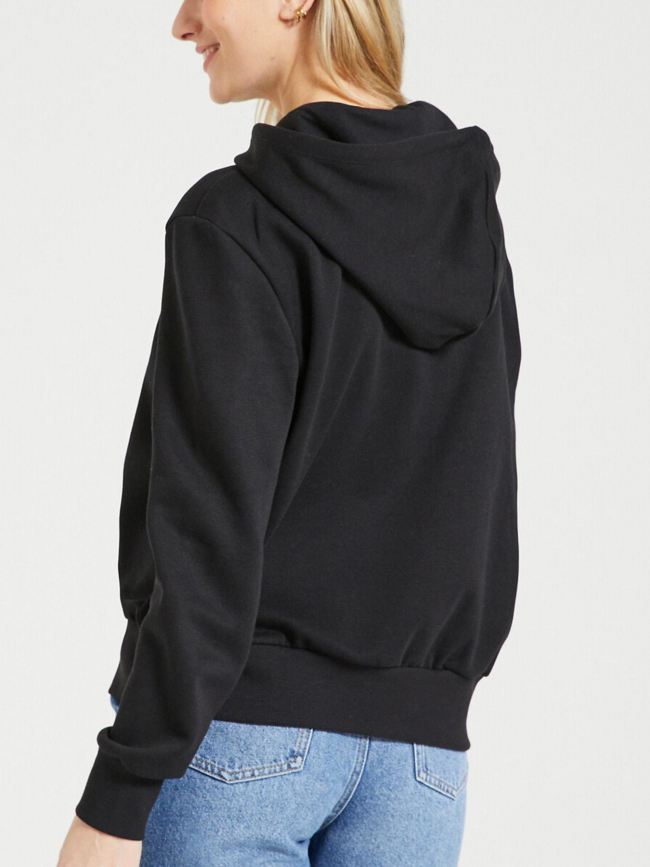 Sweat à capuche coeur noli noir femme - Only