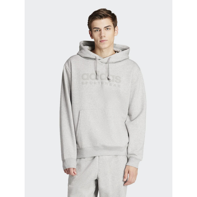 Pull Adidas Gris Adidas Hoodie Homme Sweat à Capuche Gris Homme