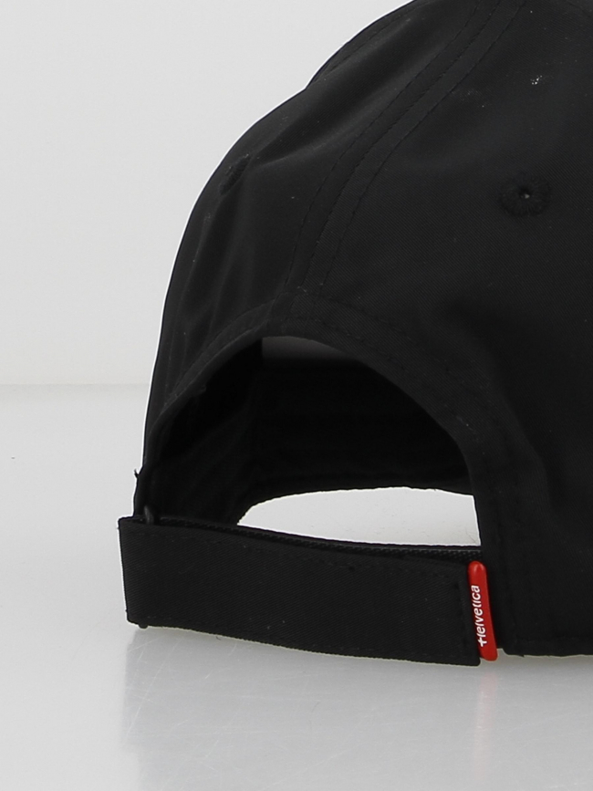 Casquette uni logo noir adulte - Helvetica