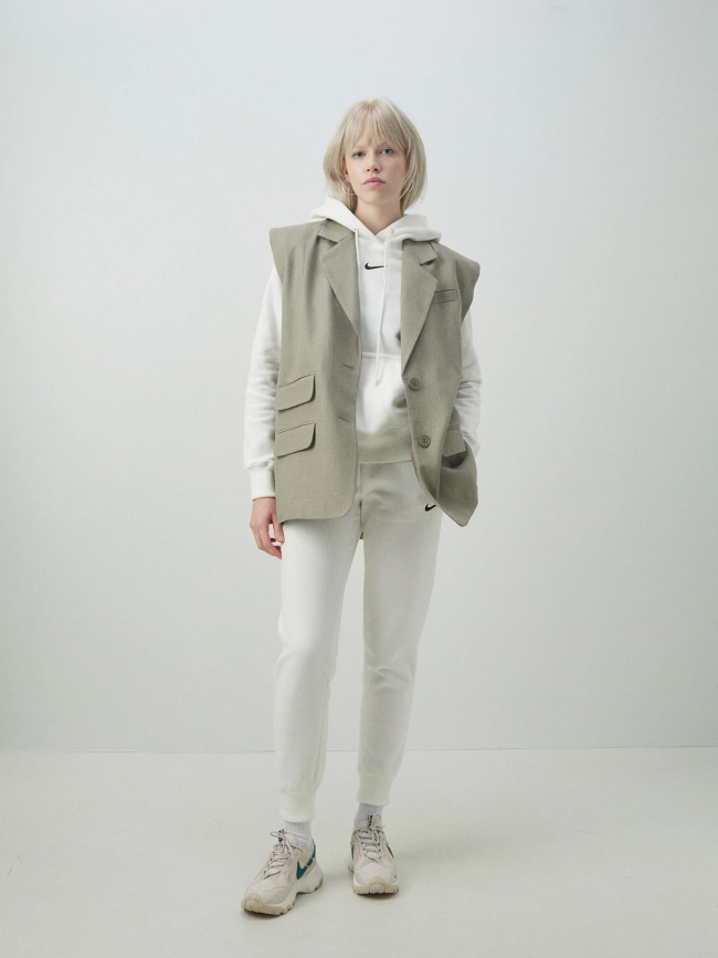 Pantalon de Jogging sportswear phoenix blanc femme - Nike