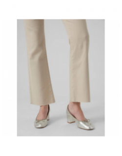 Pantalon sheila flare beige femme - Vero moda