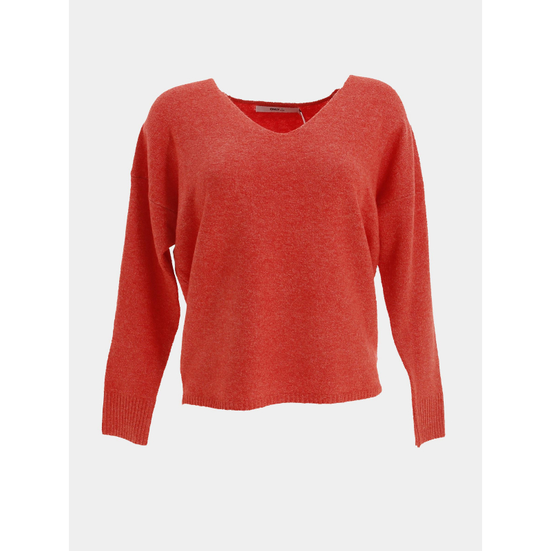 Pull rica life cayenne rouge femme - Only