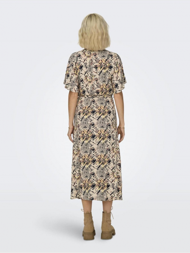 Robe longue portefeuille imprimés gaya femme - Jacqueline De Yong