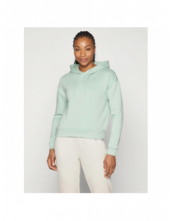 Sweat à capuche crop ample lounge vert femme - Only Play