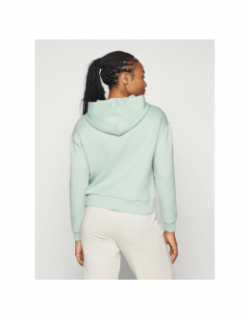 Sweat à capuche crop ample lounge vert femme - Only Play