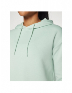 Sweat à capuche crop ample lounge vert femme - Only Play