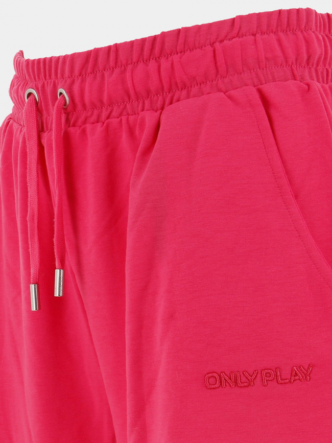 Short loose frei logo rose femme - Only Play