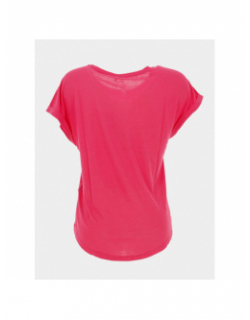 T-shirt loose frei logo rose femme - Only Play