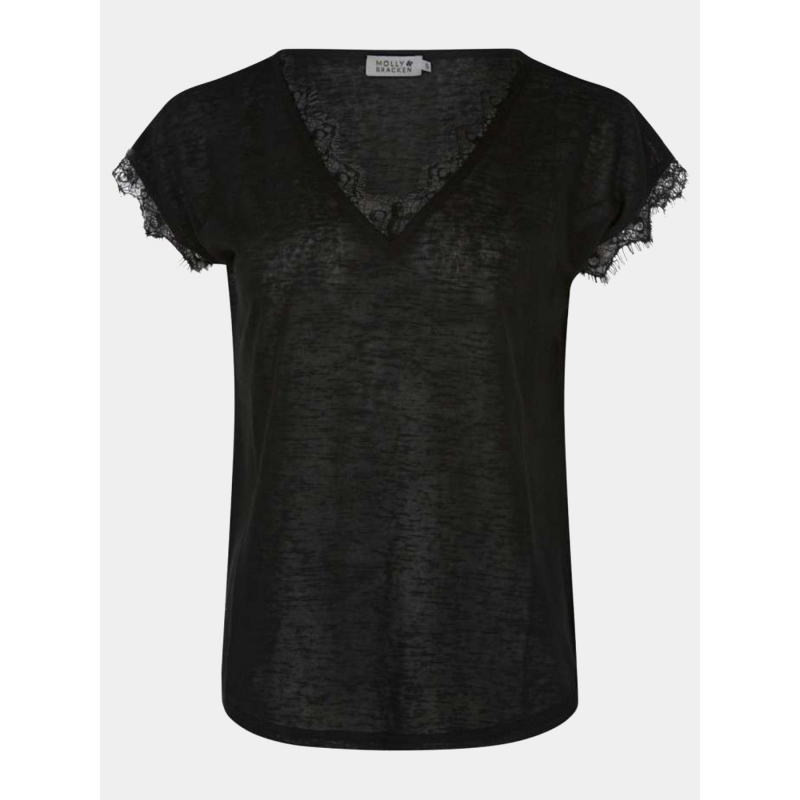 T-shirt loose noir femme - Molly Bracken
